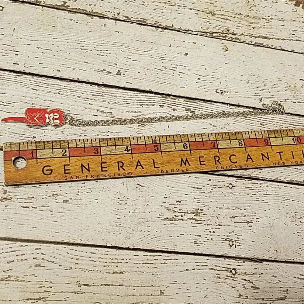 Retired Kit cat klock clock red necklace clock - Picture 4 of 6